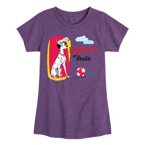 Girls' - 101 Dalmatians - Daddy's Lil Bestie Fitted Short Sleeve Graphic T-Shirt - 1 of 4