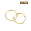 Unique Bargains Carbon Steel Loose Leaf Binder Snap Shower Curtain Rings 24 Pcs - 3 of 4