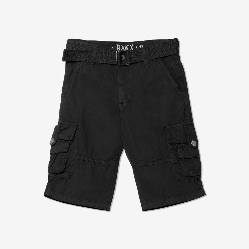 RAW X Boy's Belted Twill Cargo Shorts, 1 of 6