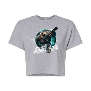 Women's - Disney - One Man Wrecking Crew Cropped Graphic T-Shirt - 1 of 4