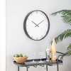 20"x20" Glass Wall Clock with Gold Accents - CosmoLiving by Cosmopolitan - 2 of 4