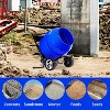 SILVEL 5.3 Cu Ft Electric Concrete Mixer 750W 1HP Portable Cement Mixer with Wheels for Mortar Stucco Feed - 4 of 4