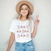 Simply Sage Market Women's Coquette Patriotic Cowgirl Boots Chart Short Sleeve Graphic Tee - 2 of 4
