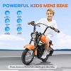 24V Kids & Teens Electric Dirt Bike, 250W Motor, 14MPH, LED Light, Leather Seat, 60Min Ride Time - 2 of 4