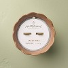 2 Wood Wick Ceramic Scalloped Rim Jar Candle 11oz - Hearth & Hand™ with Magnolia - 3 of 3