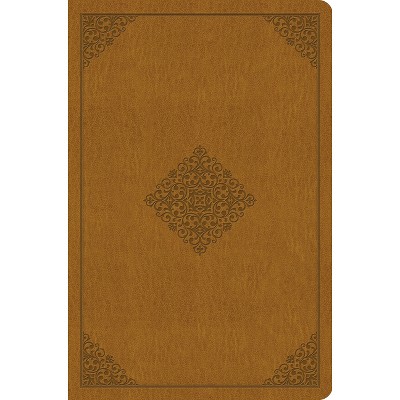 Value Compact Bible-ESV-Ornament Design - (Leather Bound)