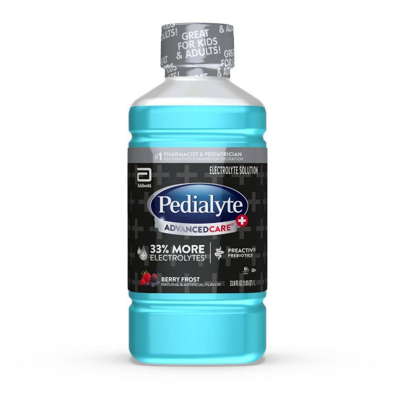 Pedialyte Advanced Care Plus Electrolyte Solution Hydration Drink - Berry Frost - 33.8 fl oz, 1 of 9