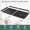Zevemomo 27.5"x54" Washer Dryer Topper, Natural Wood Laundry Shelf for Over Washer Dryer, Folding Clothes Organizer,Black - 3 of 4