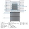 33 Inch Large Capacity French Door Refrigerator, 18.75 cu.ft Refrigerator with 2 Doors & 2 Drawers - 2 of 4