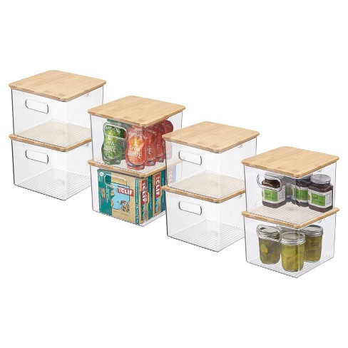 8w X 4d X 8h Plastic Food Storage Container Clear - Brightroom