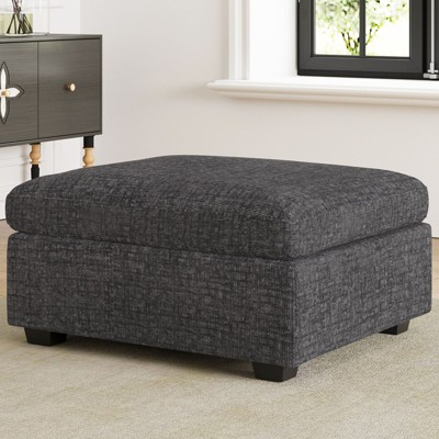 Belffin Chenille Ottoman Module - Modular Storage Footrest with Skin-Friendly Fabric & Quick-Install Design