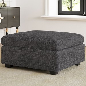 Belffin Chenille Ottoman Module - Modular Storage Footrest with Skin-Friendly Fabric & Quick-Install Design - 1 of 4