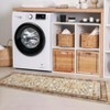 coucheta Washable Area Rug, Multi-size Vintage Floral Foldable Soft Low-Pile Non-Slip Stain Resistant Carpet, for Living Room, Bedroom, Dining Room - 4 of 4