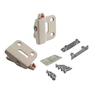 Brixwell 50-1360sbw Single Action Reverse Retro Angel Ventlock Kit Pair White Finish - 1 of 4