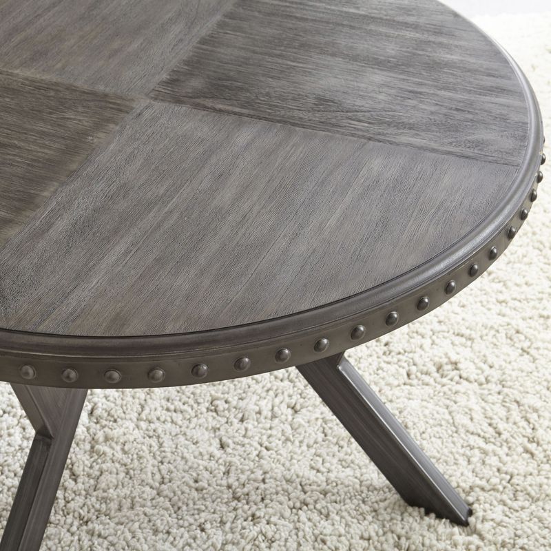 Alamo Round Cocktail Table Gray - Steve Silver, 4 of 8