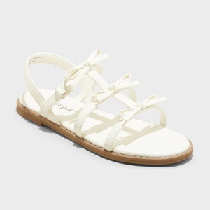 Kids' Aria Bow Sandals - Cat & Jack™ - 1 of 4