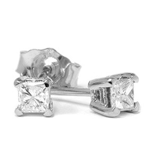Pompeii3 1/3ct Diamond Studs 14K White Gold - 1 of 2