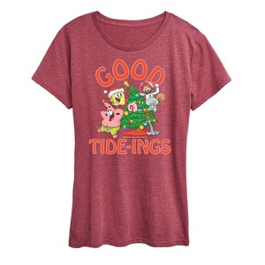 Women's - SpongeBob SquarePants - Good Tide Short Sleeve Graphic T-Shirt - 1 of 4
