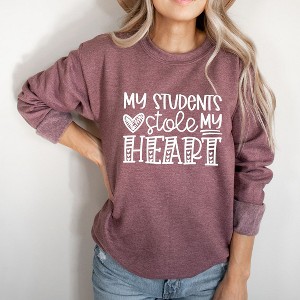 Simply Sage Market Women's Graphic Sweatshirt My Students Stole My Heart - 1 of 4