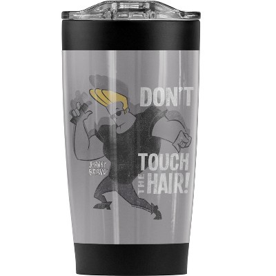 Johnny Bravo Hair Steel Tumbler 20oz Coffee Travel Mug
