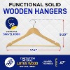 Lifemaster Tough Long Lasting Solid Maple Wooden Clothes Hangers - 2 of 4