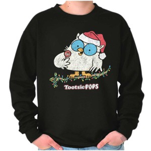 Tootsie Mr. Owl Christmas Santa Sweatshirt for Men or Women Brisco Brands - 1 of 4