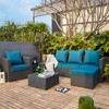 ARTPLAN Indoor/Outdoor All Weather Chair Cushions Set Deep Seat Back Pillows Outdoor Cushions for Patio Furniture - 2 of 4
