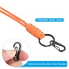 Unique Bargains Badge Lanyard Necklace Keychain Cord Metal Clasp Strap for Key Whistle ID Card Badge Holder 2 Pcs - 4 of 4