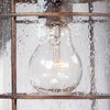 Franklin Iron Works Casa Miranda Rustic Industrial Outdoor Wall Light Fixtures Set of 2 Vintage Bronze 12" Clear Seedy Glass for Post Exterior - 3 of 4