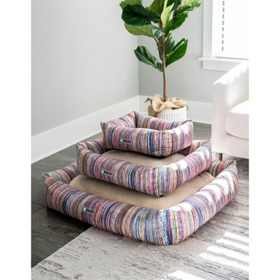 Large Colorful Orthopedic Rectangular Pet Bed