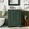 Tramull Bathroom Vanity with Ceramic Sink Combo, Modern Freestanding Storage Cabinet with Handles & Soft Closing Doors - 3 of 4