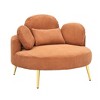 CAVINAS Couches for Living Room Comfortable Chair Corduroy Couch Small Sofa with 1 Pillow Bedroom - 3 of 4