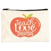 Paper Junkie 5 Pack Teacher Pencil Pouches with Zipper – 9x6 In, for Teachers, Mentors & Professors – Bag for School Supplies - 4 of 4