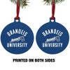 Brandeis University Judges Logo Aluminum Holiday Christmas Tree Ornament - 2 of 4