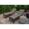 Casual Cushion Solid Sunbrella Fabric 1-Piece Outdoor Chaise Cushion, 22.5"W x 74"L - 2 of 4