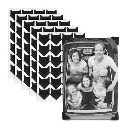 CHIC*MALL Self-adhesive Photo Frame Corner Sticker Craft Scrapbook Album Black-1pcs 