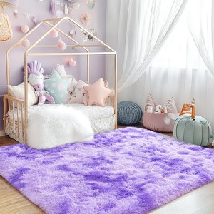 LOVEVOOK Rug for Bedroom 3x5 Feet - Ultra Soft Area Rug - Non-Slip Shaggy Carpet for Living Room, Cozy Fluffy Floor Rug for Home Decor - 1 of 4