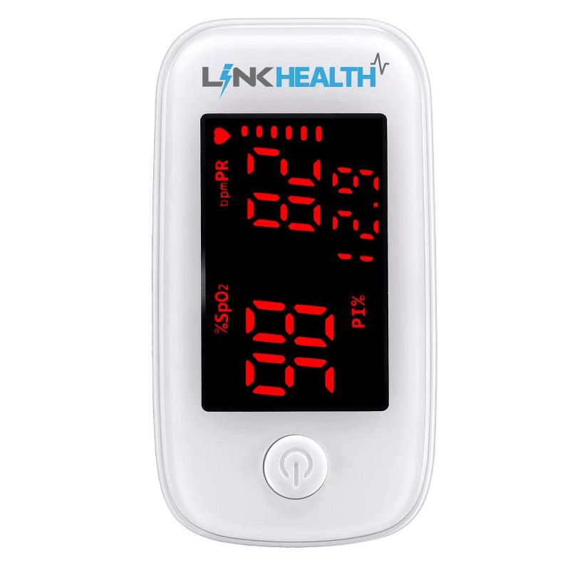 Link Health Series Fingertip Pulse Oximeter With SPO2 Monitor Blood Oxygen Saturation Sensor LED Screen, 2 of 7