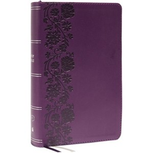KJV Holy Bible: Large Print Single-Column with 43,000 End-Of-Verse Cross References, Purple Leathersoft, Personal Size, Red Letter, (Thumb Indexed): - 1 of 1