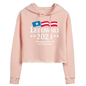 Women's - The Big Lebowski - Lebowski 2024 Presidential Candidate Cropped Graphic Hoodie - 1 of 3