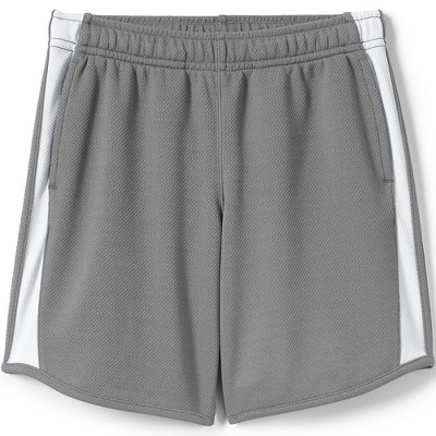 Lands' End School Uniform Kids Mesh Athletic Gym Shorts - Large - Stone ...