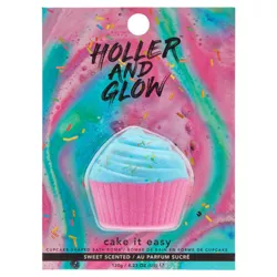 Holler and Glow Cake It Easy Cupcake Shaped Bath Bomb - 4.23oz