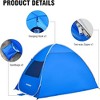 NAYSAYE Beach Tent Sun Shelter Portable Cabana for 4 Person for Beach and Outdoor, Blue, 78.7"*51.1"*51.2" - 3 of 4