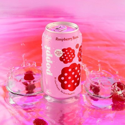 Poppi Raspberry Rose Prebiotic Soda - 12 fl oz Can_2