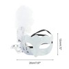 Unique Bargains Dancing Queen Feather Half Face Party Mask 1 Pc - 2 of 4
