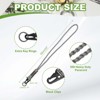Unique Bargains Braided Soft Keychain ID Badges Lanyard with Metal Ring - 2 of 4