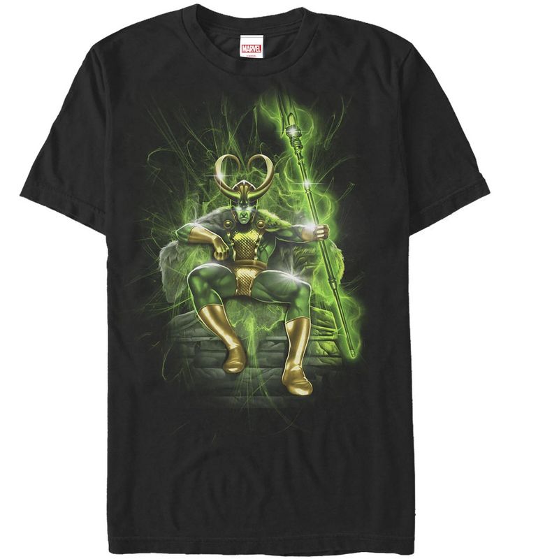 Men's Marvel Loki Throne of Mischief T-Shirt, 1 of 5