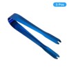 Unique Bargains Stainless Steel Ice Tongs for Appetizers, Charcuterie, Dessert, Tea Party, Bar, Cafe Serving 5.2" Blue 3 Pcs - 3 of 4