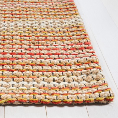 Marbella Red Flat Woven Handmade Wool Rug, 5x8 Feet