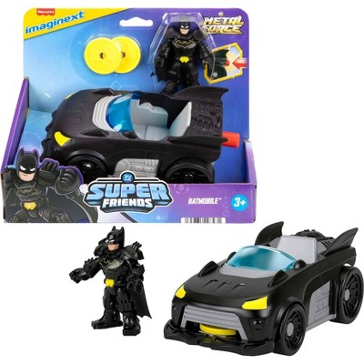 Imaginext DC Super Friends Deluxe Batmobile Action Figure Playset - 4pk